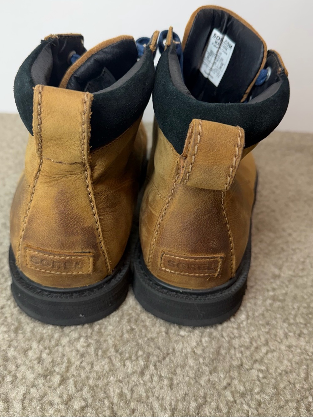 Sorel Waterproof Men's Brown Leather Chukka Lace Up Ankle Boots US 10 EU 43 - Picture 4 of 7